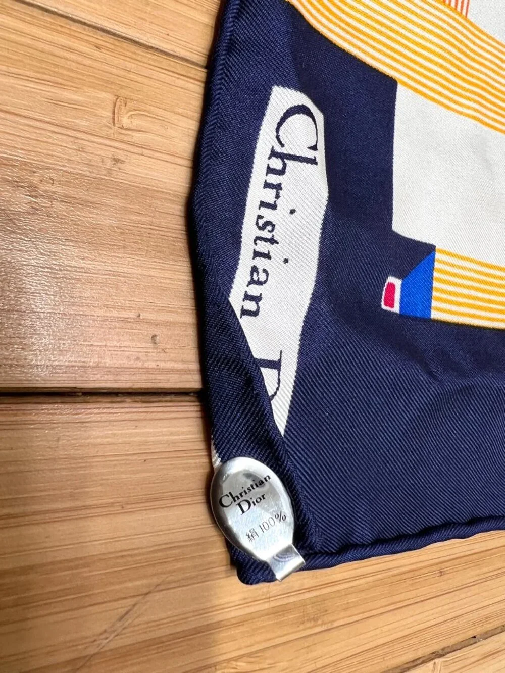New-Christian Dior silk Satin Neck-Kerchief 20